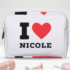 I Love Nicole Make Up Pouch (medium) by ilovewhateva