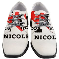 I Love Nicole Women Heeled Oxford Shoes by ilovewhateva