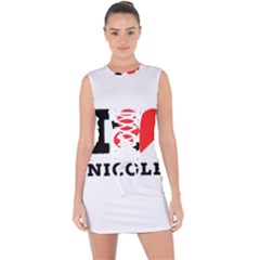 I Love Nicole Lace Up Front Bodycon Dress by ilovewhateva