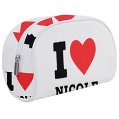 I Love Nicole Make Up Case (medium) by ilovewhateva