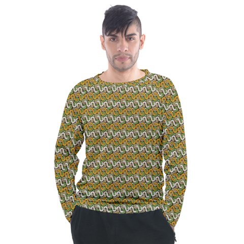 Pattern Men s Long Sleeve Raglan Tee by Sparkle