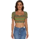 Pattern 29 Short Sleeve Square Neckline Crop Top  View1