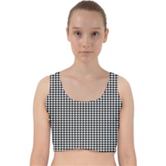 Pattern 98 Velvet Racer Back Crop Top by GardenOfOphir