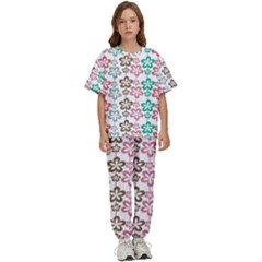 Pattern 105 Kids  Tee And Pants Sports Set by GardenOfOphir