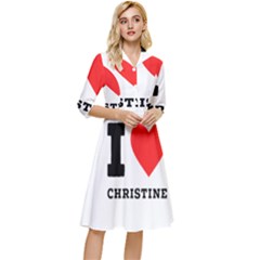 I Love Christine Classy Knee Length Dress by ilovewhateva