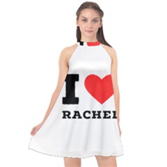 I Love Rachel Halter Neckline Chiffon Dress  by ilovewhateva