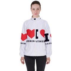 I Love Catherine Women s High Neck Windbreaker by ilovewhateva