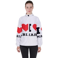 I Love Maria Women s High Neck Windbreaker by ilovewhateva