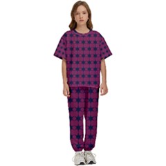 Pattern 140 Kids  Tee And Pants Sports Set by GardenOfOphir