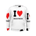 I love heather Kids  Sweatshirt View1