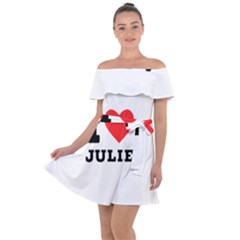 I Love Julie Off Shoulder Velour Dress by ilovewhateva