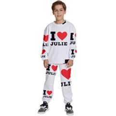 I Love Julie Kids  Sweatshirt Set by ilovewhateva