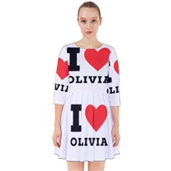 I Love Olivia Smock Dress by ilovewhateva