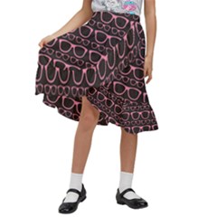 Pattern 197 Kids  Ruffle Flared Wrap Midi Skirt by GardenOfOphir