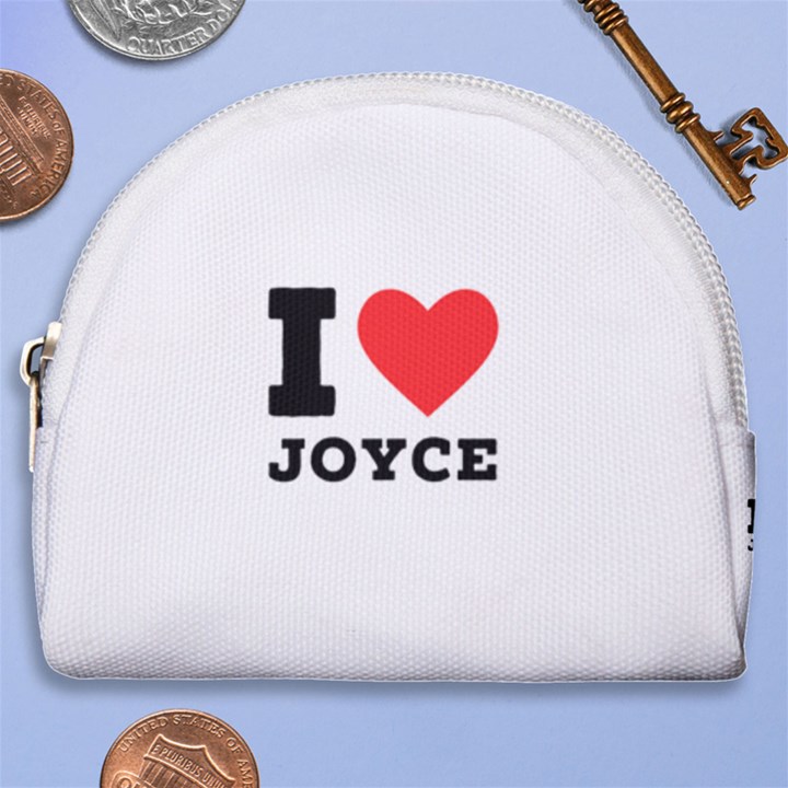 I love joyce Horseshoe Style Canvas Pouch