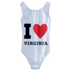 I Love Virginia Kids  Cut-out Back One Piece Swimsuit by ilovewhateva