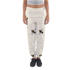 Insects Bees Digital Paper Women s Jogger Sweatpants by Semog4