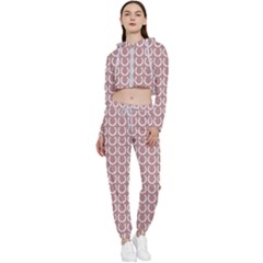 Pattern 224 Cropped Zip Up Lounge Set by GardenOfOphir