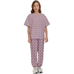 Pattern 224 Kids  Tee And Pants Sports Set by GardenOfOphir