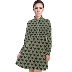 Pattern 266 Long Sleeve Chiffon Shirt Dress by GardenOfOphir