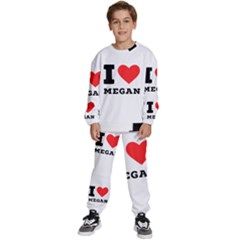 I Love Megan Kids  Sweatshirt Set by ilovewhateva