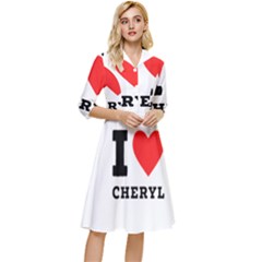 I Love Cheryl Classy Knee Length Dress by ilovewhateva