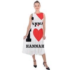 I Love Hannah Midi Tie-back Chiffon Dress by ilovewhateva