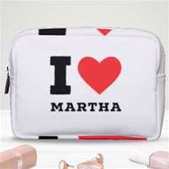 I Love Martha Make Up Pouch (medium) by ilovewhateva