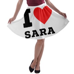 I Love Sara A-line Skater Skirt by ilovewhateva