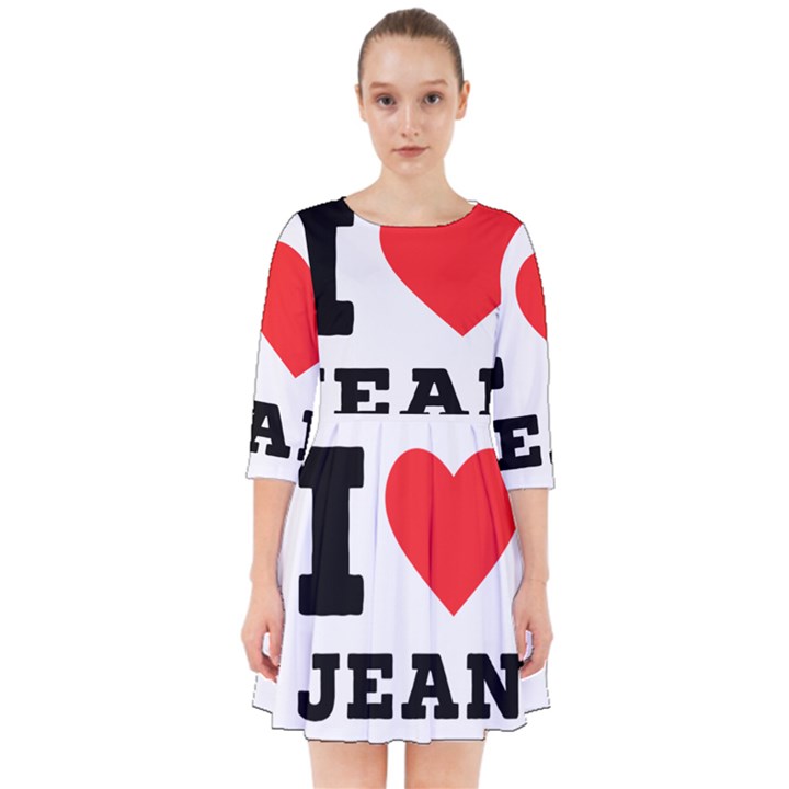 I love jean Smock Dress