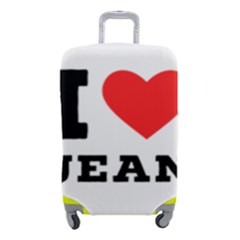 I Love Jean Luggage Cover (small) by ilovewhateva