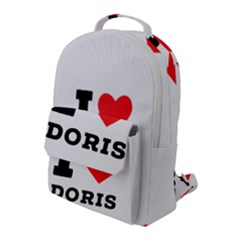 I Love Doris Flap Pocket Backpack (large) by ilovewhateva