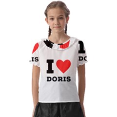 I Love Doris Kids  Frill Chiffon Blouse by ilovewhateva