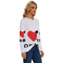 I love doris Long Sleeve Crew Neck Pullover Top View3