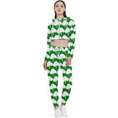 Tree Illustration Gifts Cropped Zip Up Lounge Set by GardenOfOphir