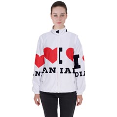 I Love Diane Women s High Neck Windbreaker by ilovewhateva