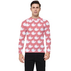 Coral Whales Pattern Men s Long Sleeve Rash Guard by GardenOfOphir