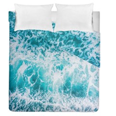 Tropical Blue Ocean Wave Duvet Cover Double Side (queen Size) by Jack14