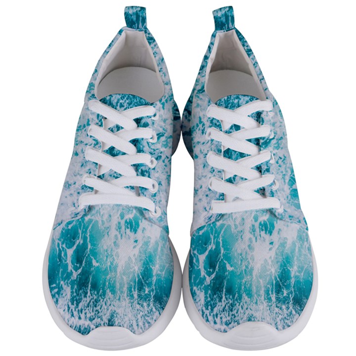 Tropical Blue Ocean Wave Men s Lightweight Sports Shoes