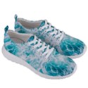 Tropical Blue Ocean Wave Men s Lightweight Sports Shoes View3