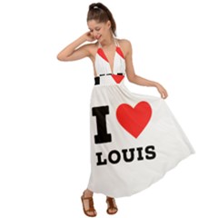 I Love Louis Backless Maxi Beach Dress by ilovewhateva