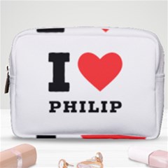 I Love Philip Make Up Pouch (medium) by ilovewhateva