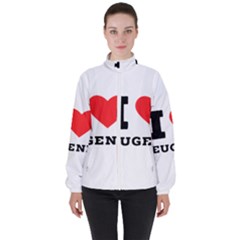 I Love Eugene Women s High Neck Windbreaker by ilovewhateva