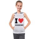 I love eugene Kids  Sleeveless Hoodie View1