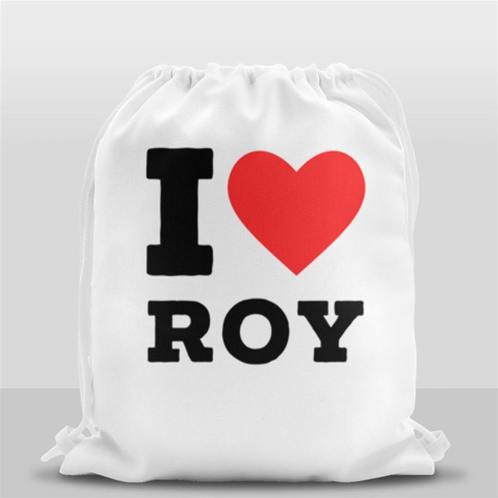 I love roy Drawstring Bag (Small)