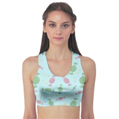 Toffees Candy Sweet Dessert Sports Bra by Jancukart