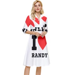 I Love Randy Classy Knee Length Dress by ilovewhateva