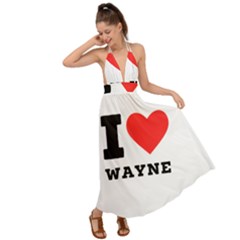 I Love Wayne Backless Maxi Beach Dress by ilovewhateva