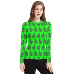 Ladybug Vector Geometric Tile Pattern Women s Long Sleeve Rash Guard by GardenOfOphir