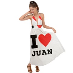 I Love Juan Backless Maxi Beach Dress by ilovewhateva